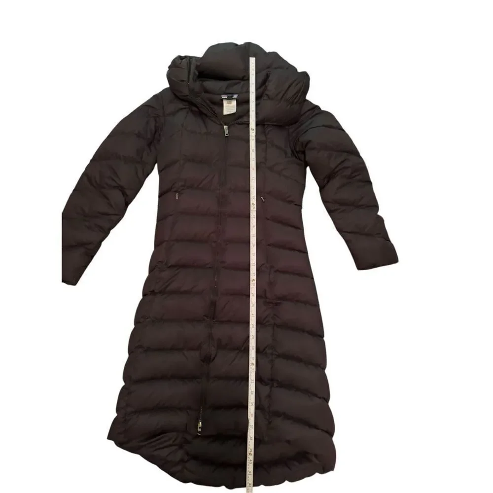 Patagonia Downtown Loft‎ Parka Black Goose Down Womens XS Puffer Coat